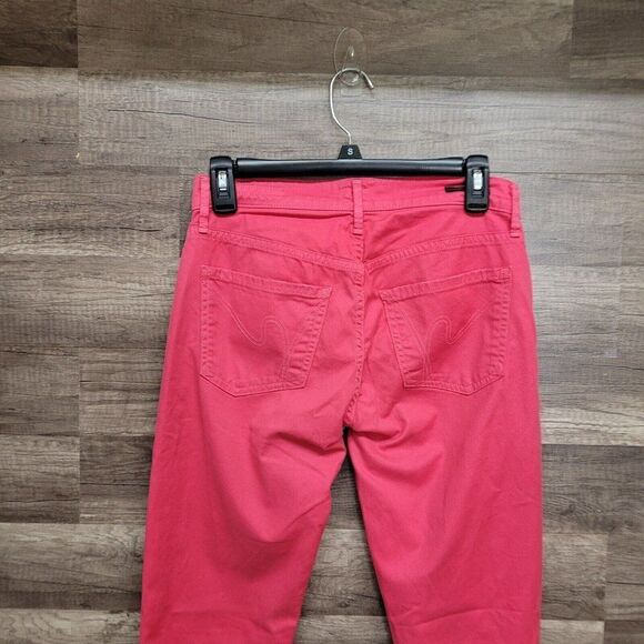 Citizens of Humanity Thompson Medium Rise‎ Skinny Jeans Shocking Pink Womens 26 - Picture 11 of 16